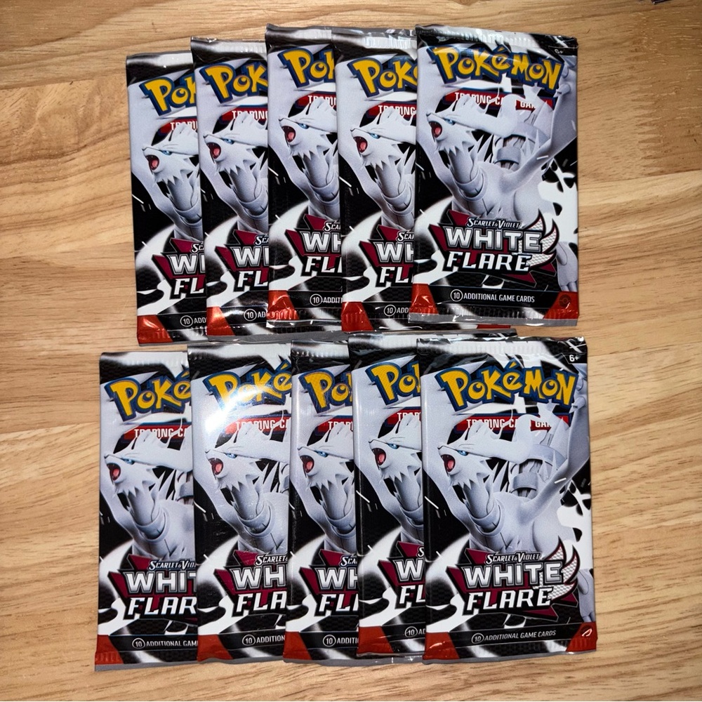 Pokémon White Flare Booster Packs x 10